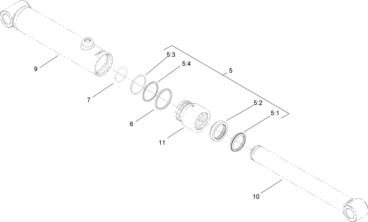 Hydraulic Cylinder Assembly No. 105-1030