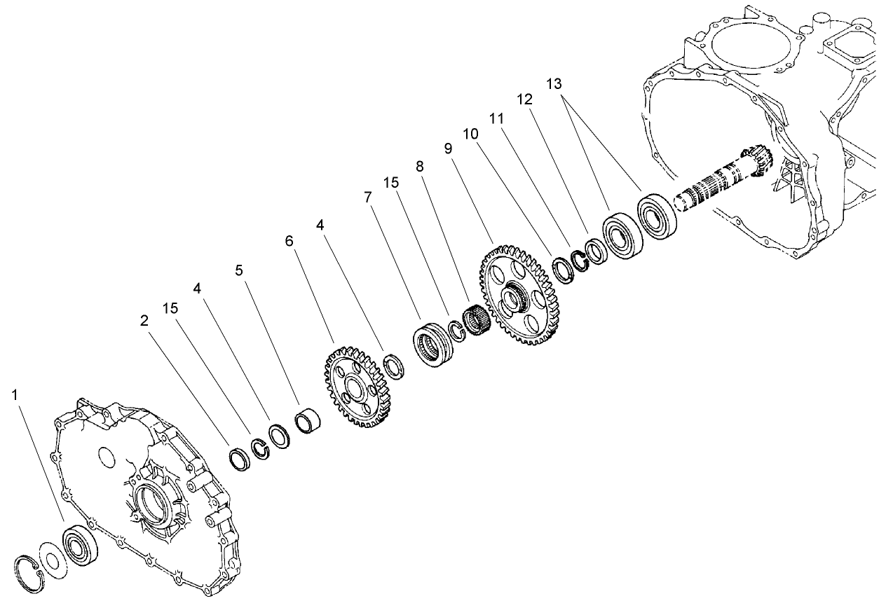 Countershaft Assembly  Transaxle Assembly No. 105-4180