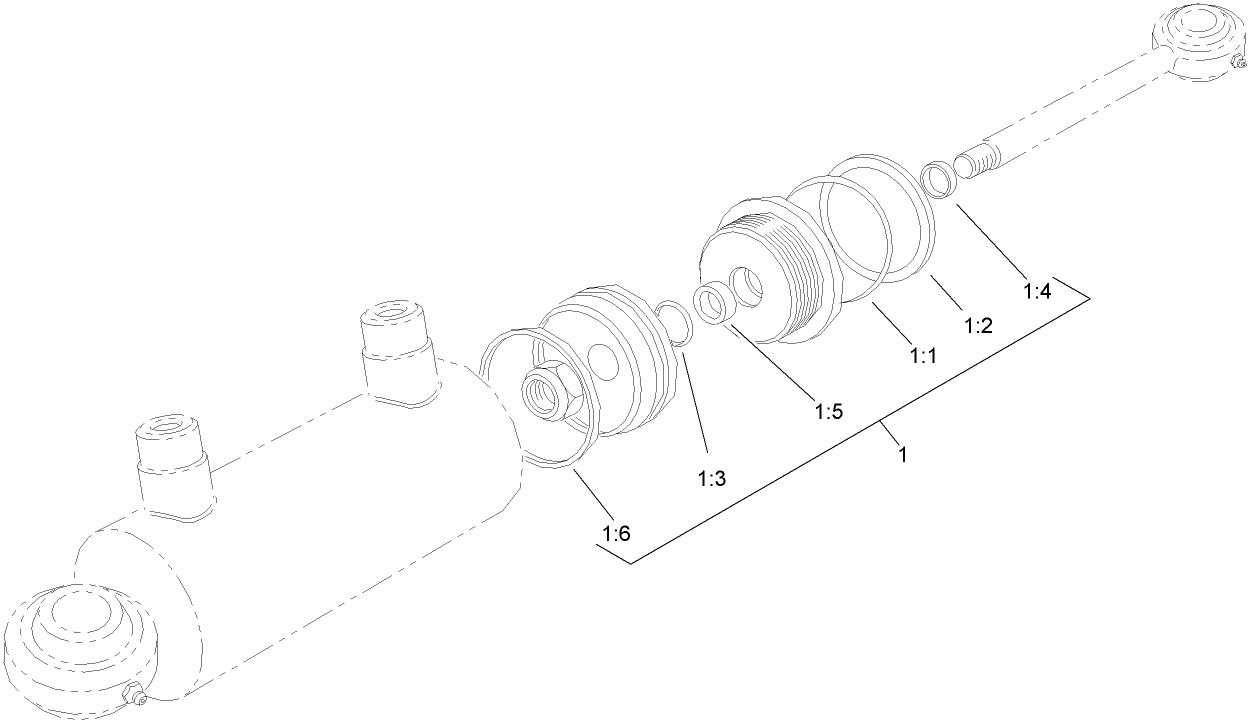 Hydraulic Cylinder Assembly No. 110-4130