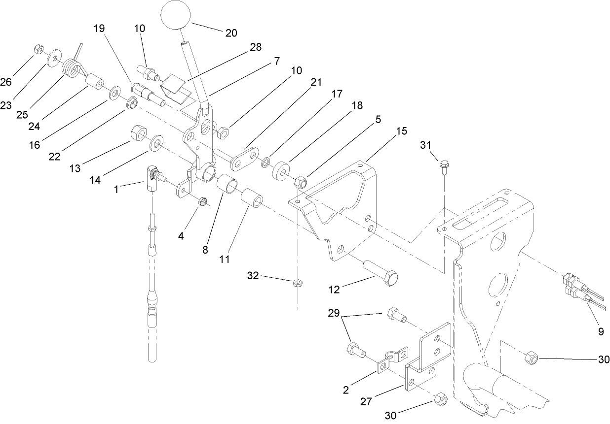 Speed Selector Lever Assembly