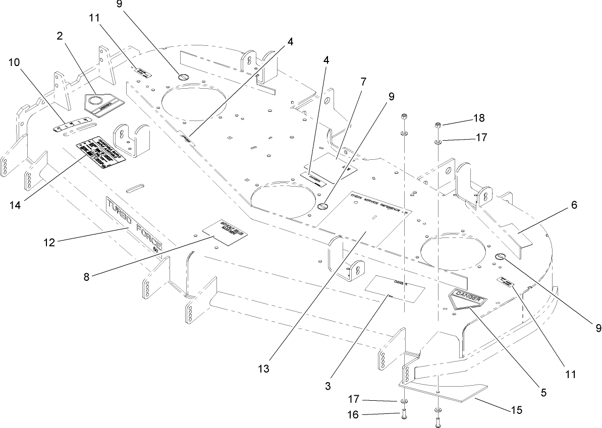 Deck Decal Assembly No. 107-1624
