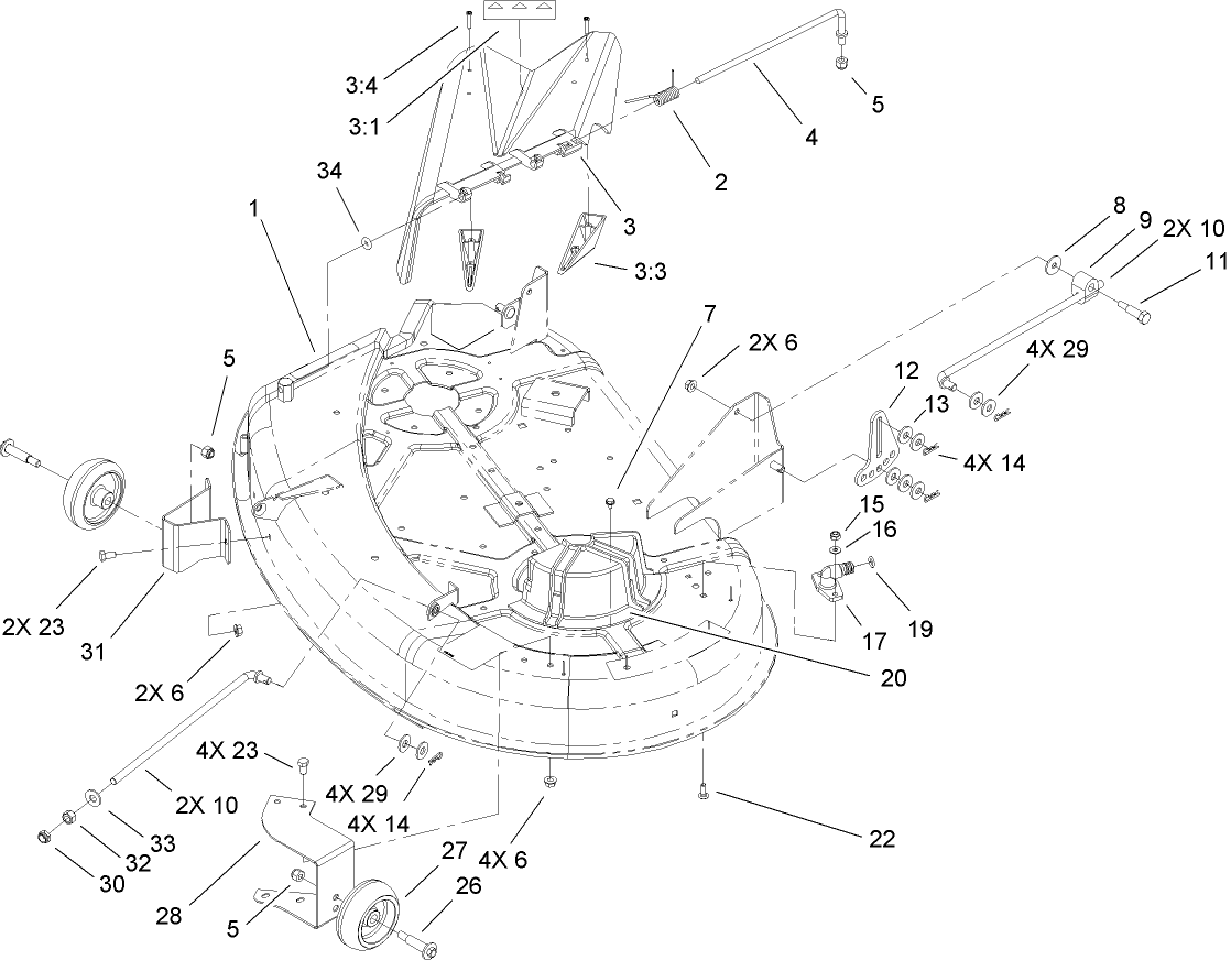 38in Deck Assembly