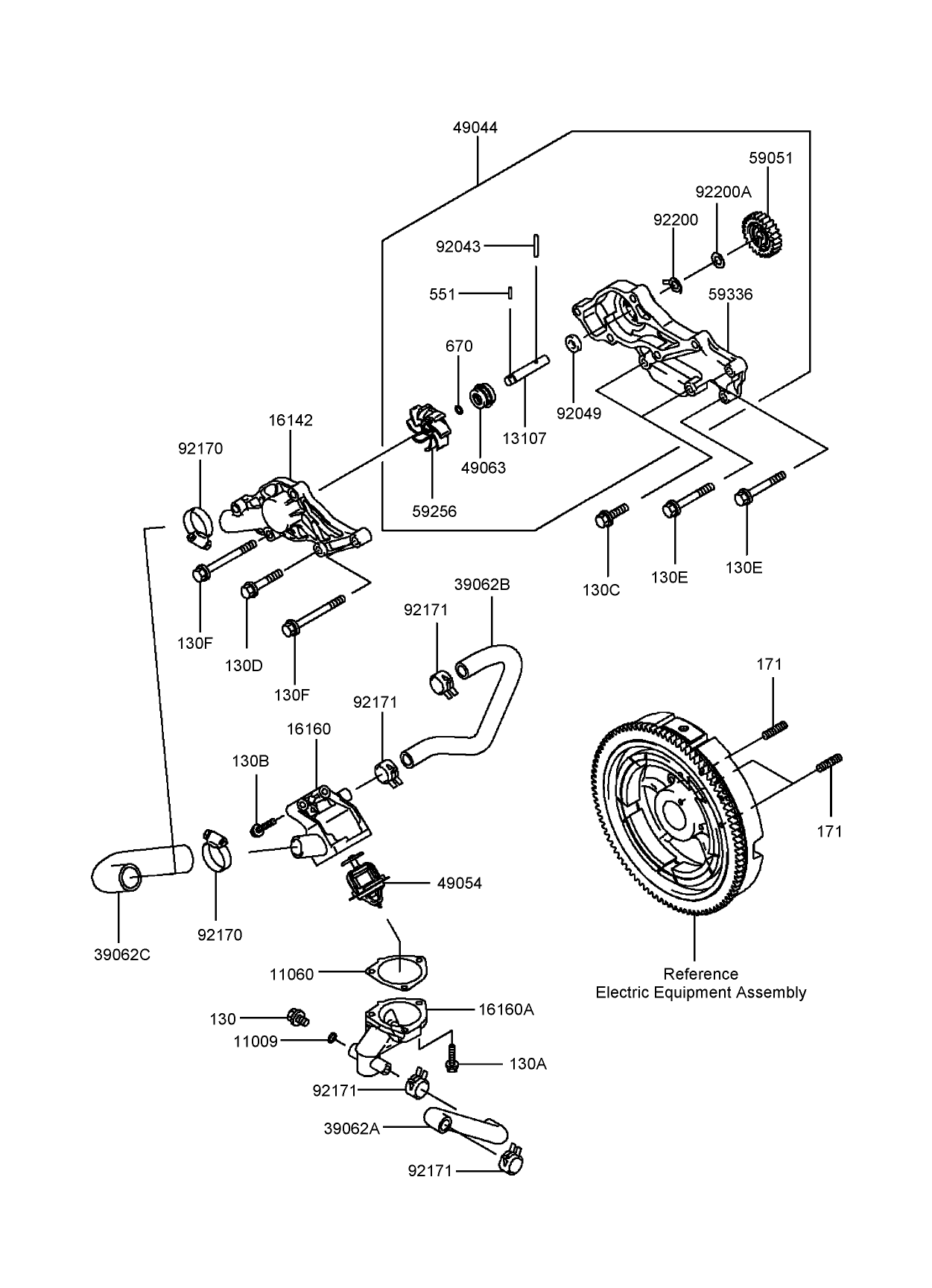 Cooling Equipment Assembly  Kawasaki FD750D-BS03