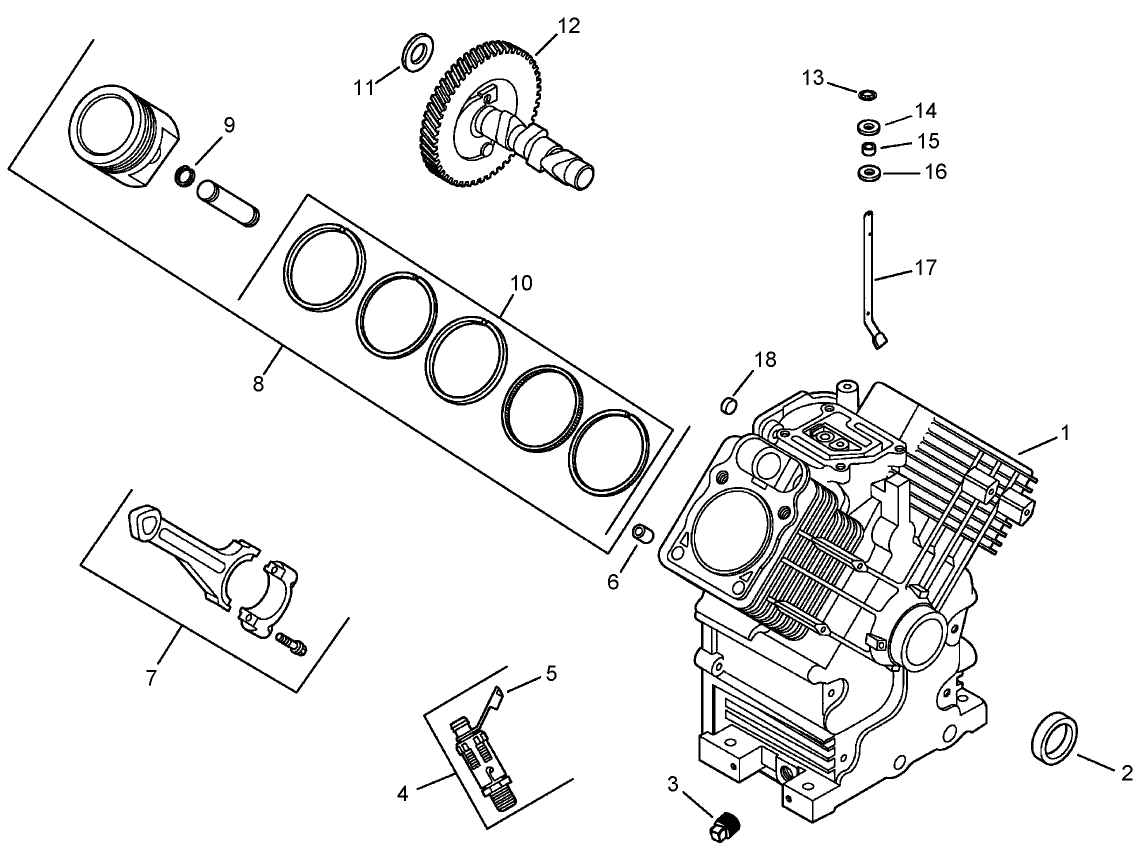 Crankcase Assembly Kohler CH745-0012