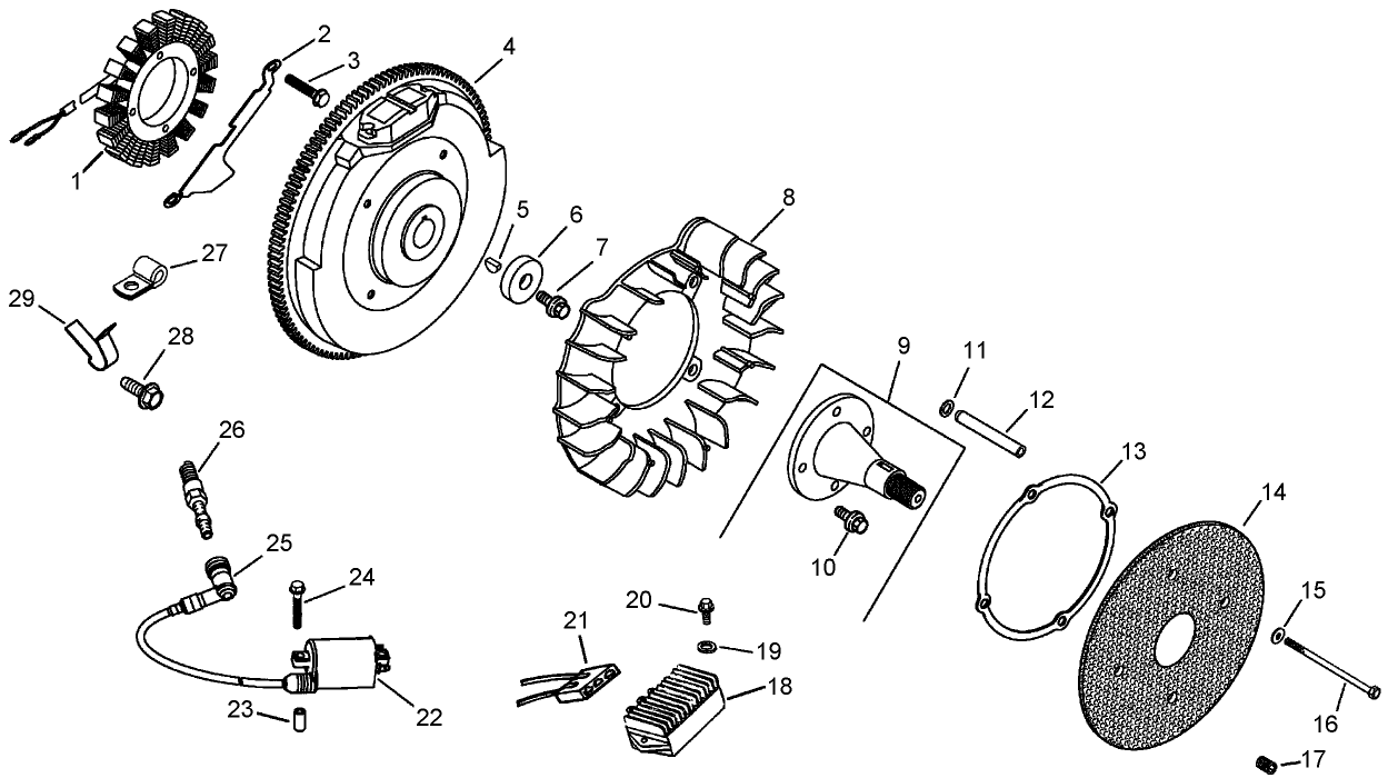 Ignition and Electrical Assembly Kohler CH745-0012