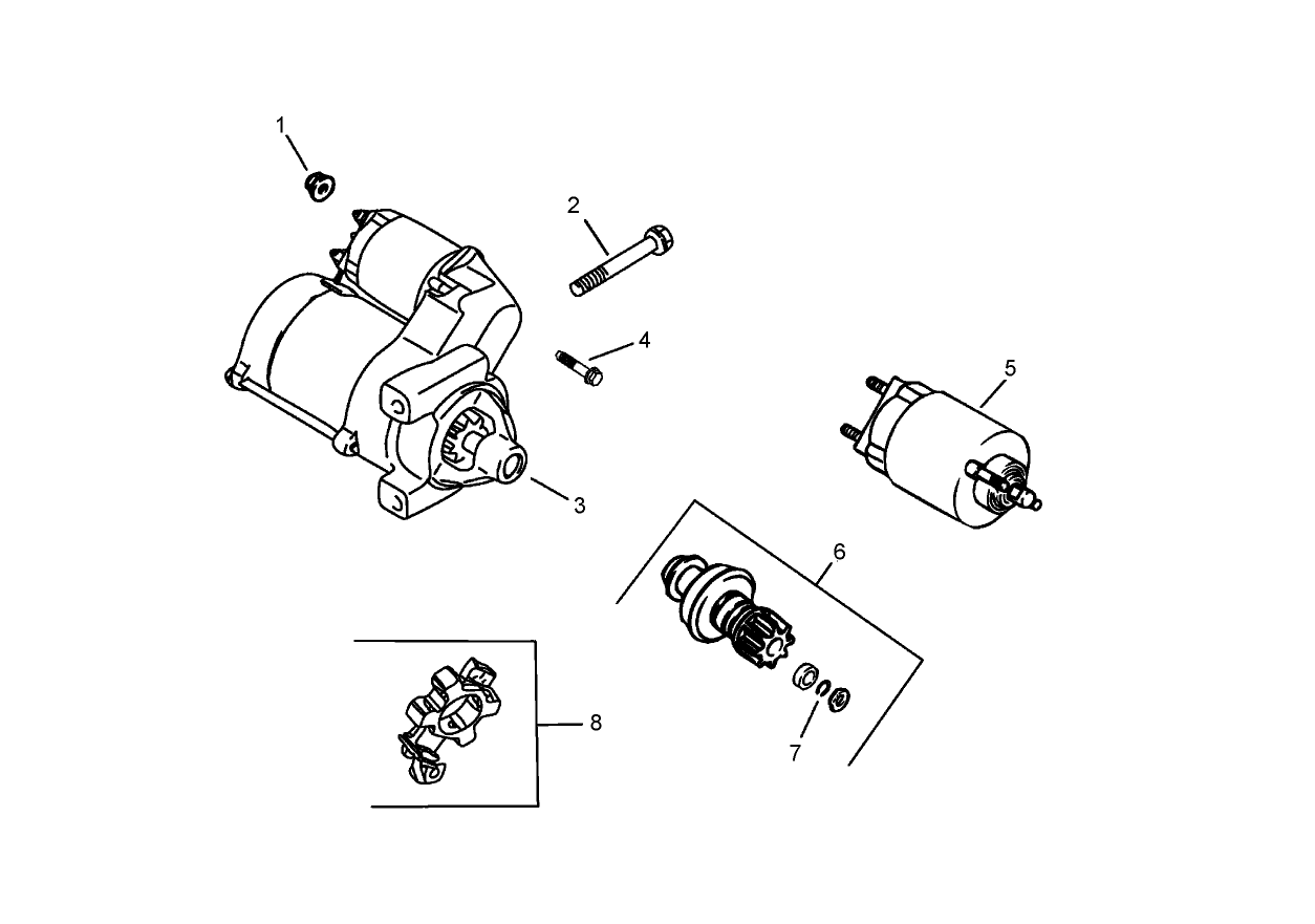Starting System Assembly Kohler CH745-0012