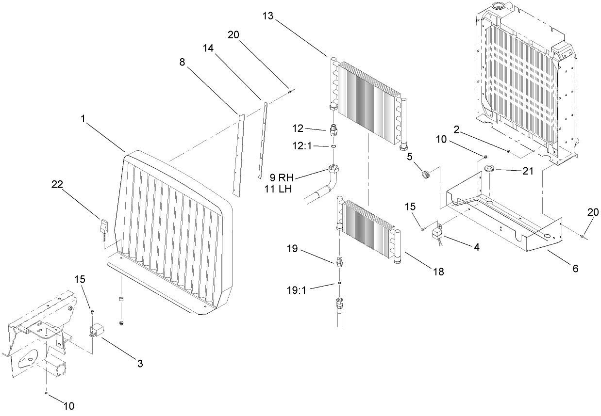 Oil Cooler and Radiator Assembly