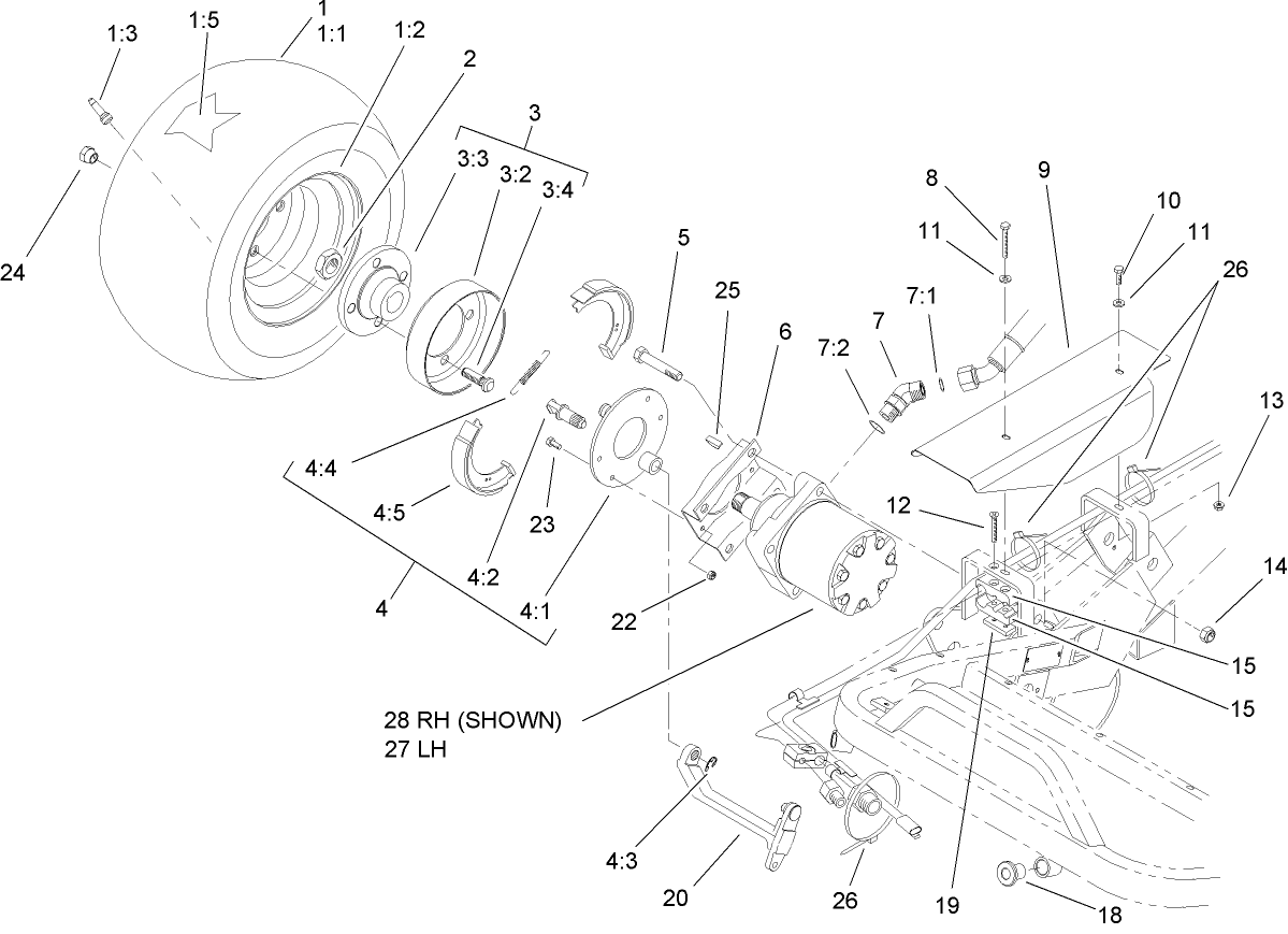 Front Wheel and Brake Assembly