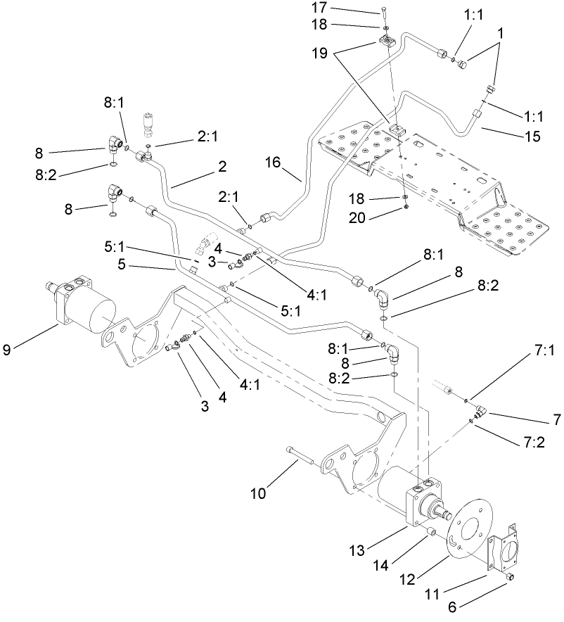 Hydraulic Motor Installation Assembly
