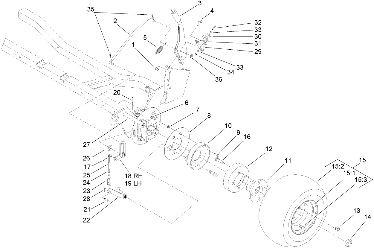 Front Wheel and Brake Assembly