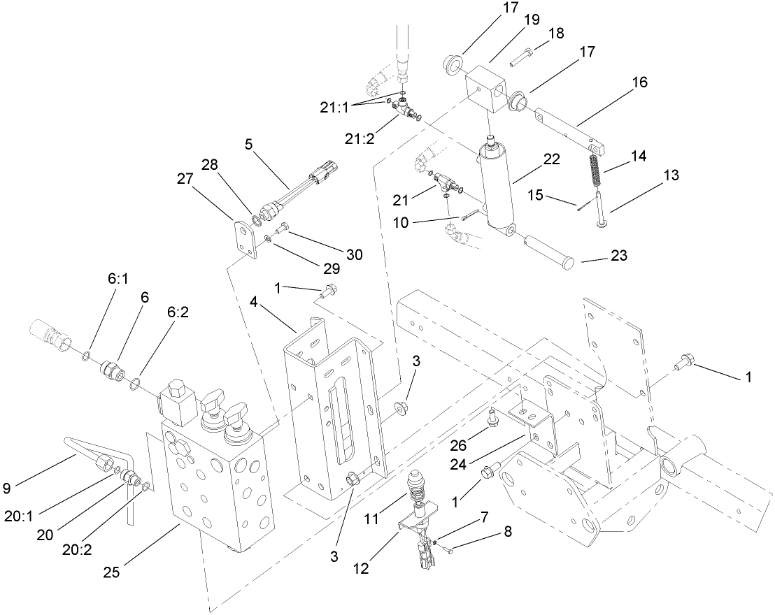 Front Lift Cylinder Assembly
