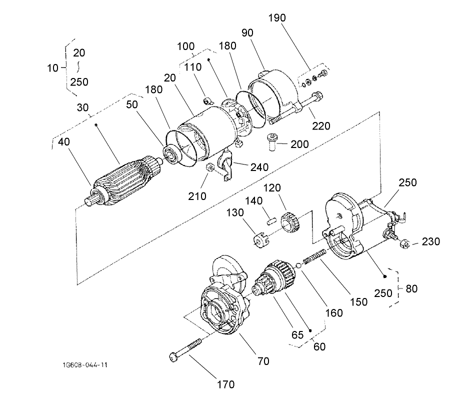 Starter (Component Part) Assembly No. 98-7734