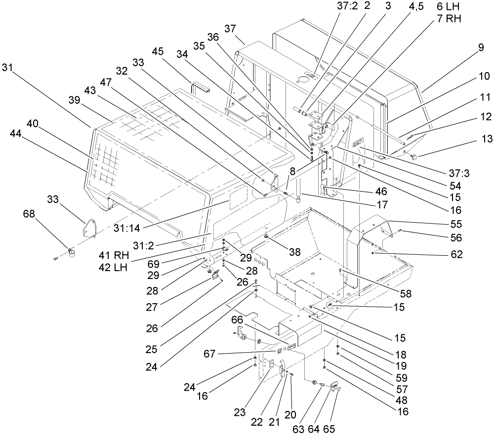 Front and Rear Canopy Assembly