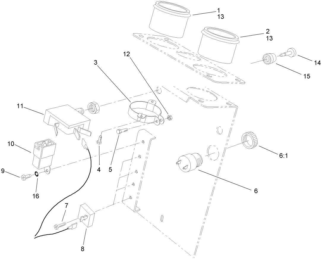 Steering Tower Electrical Assembly
