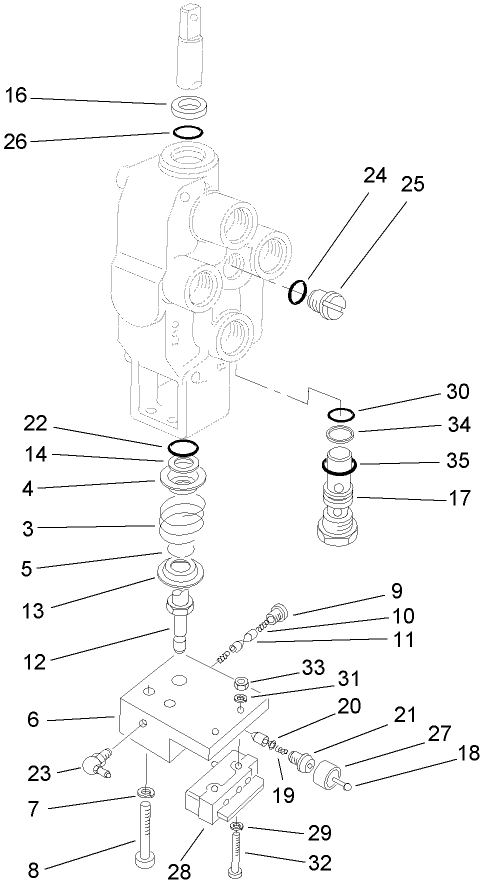 Valve Motor Spool Assembly No. 63-4800
