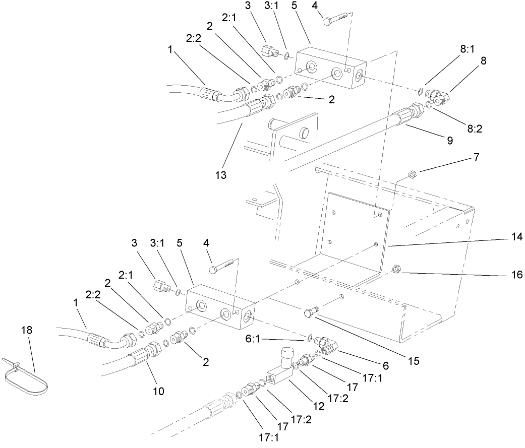 Rear Hydraulic Manifold Assembly