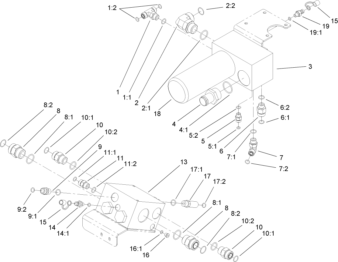 4 Wheel Drive Manifold and Filter Assembly