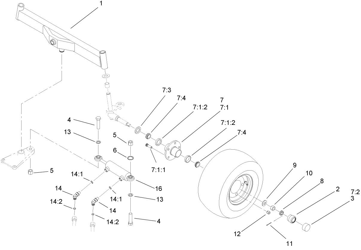 2 Wheel Drive Axle Assembly