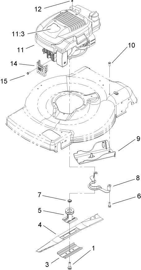 Engine and Blade Assembly