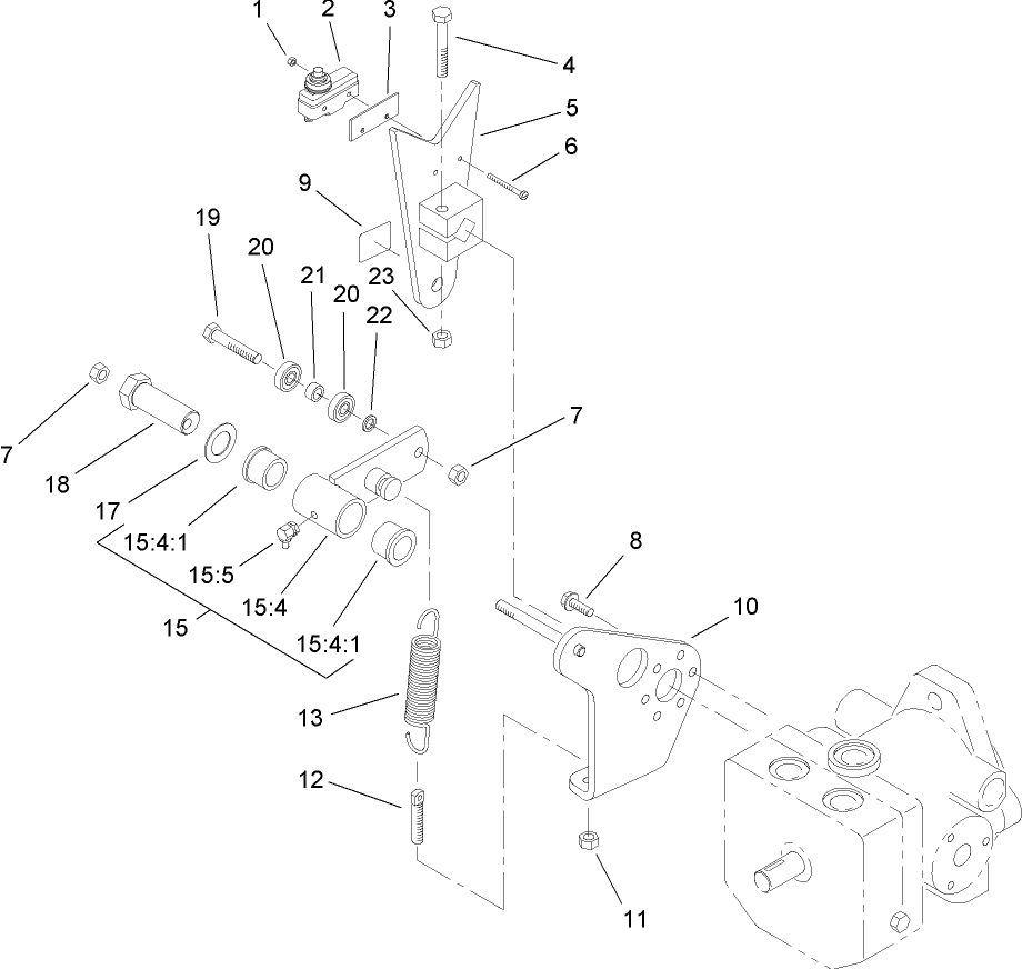 Pump Control Lever Assembly