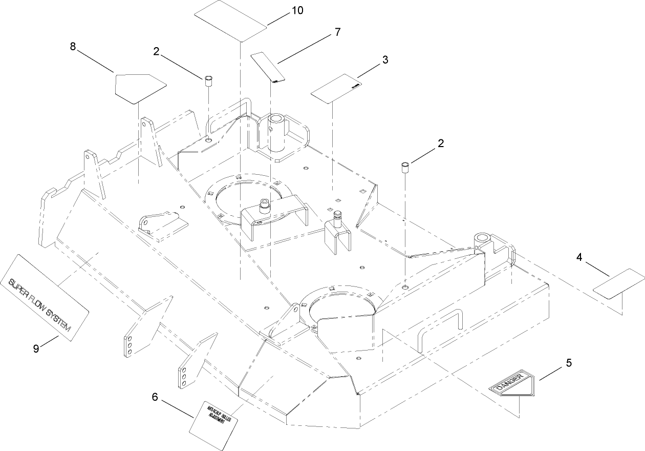 36 Inch Deck Assembly No. 106-0615