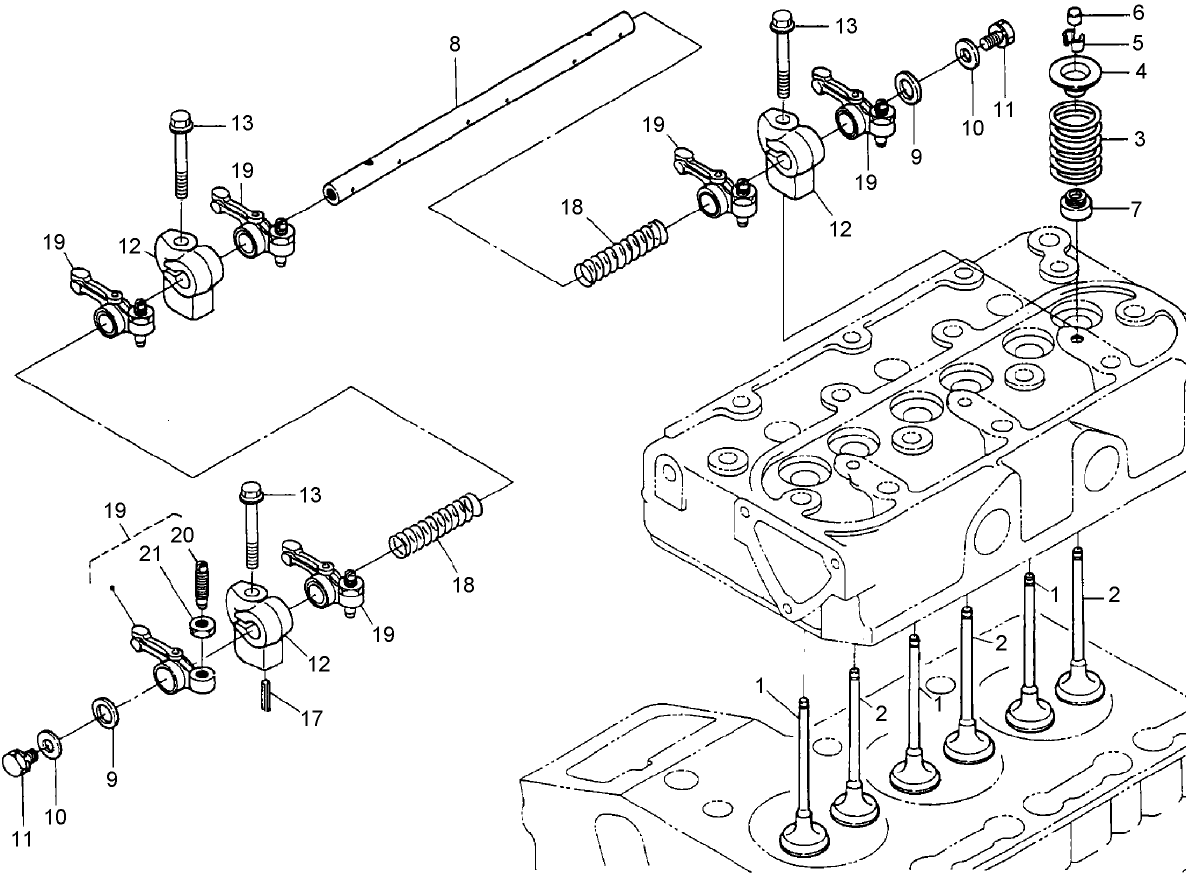 Valve and Rocker Arm Assembly