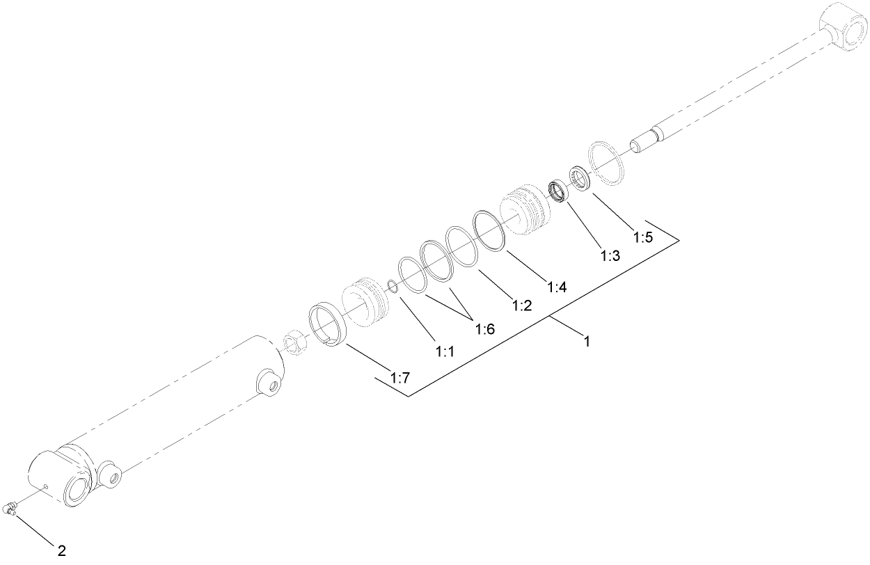 Hydraulic Cylinder Assembly No. 108-4440