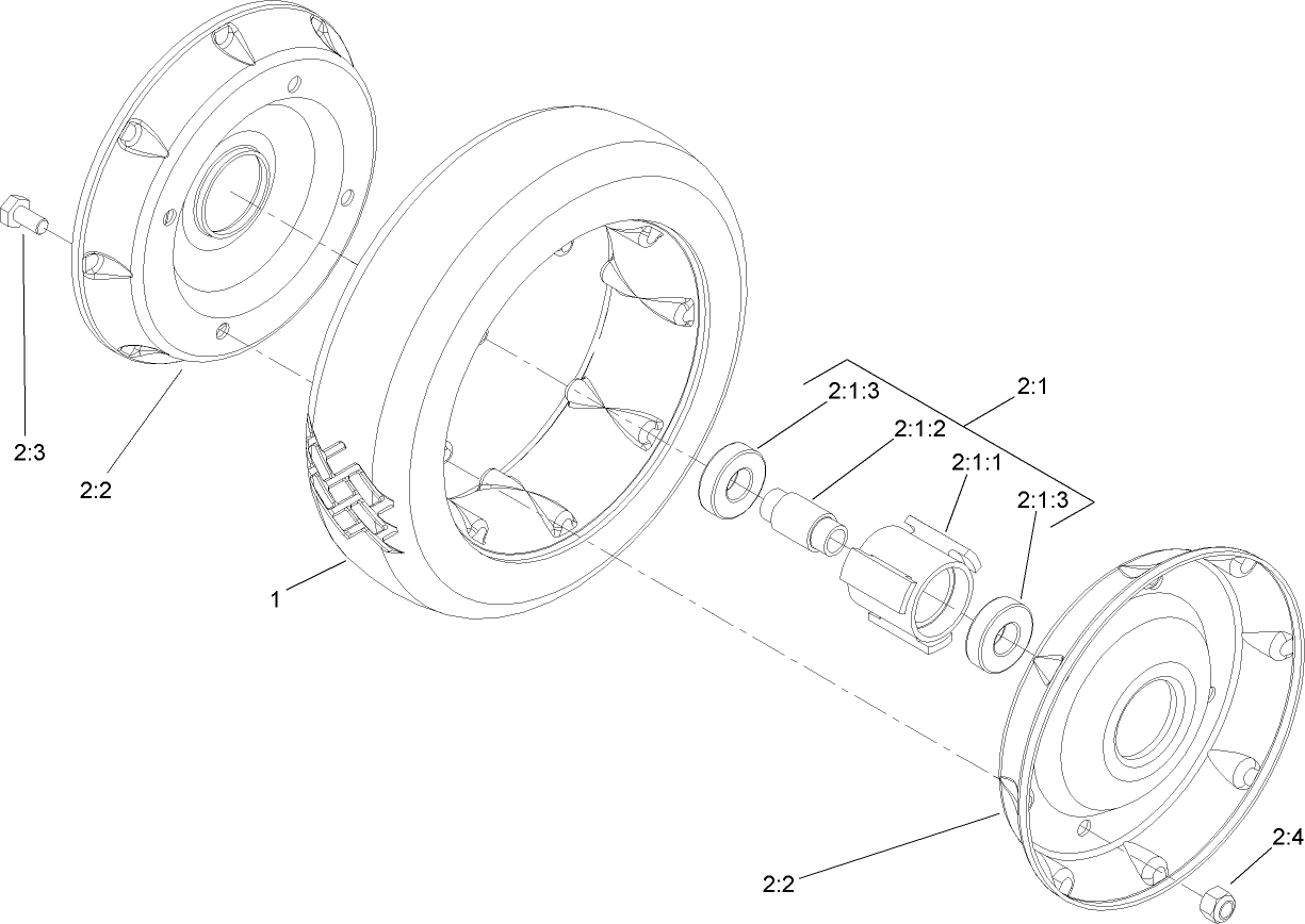 Front Wheel and Tire Assembly No. 100-2870