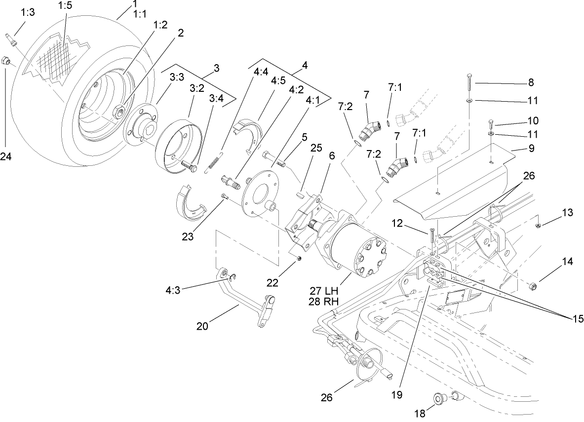 Front Wheel and Brake Assembly