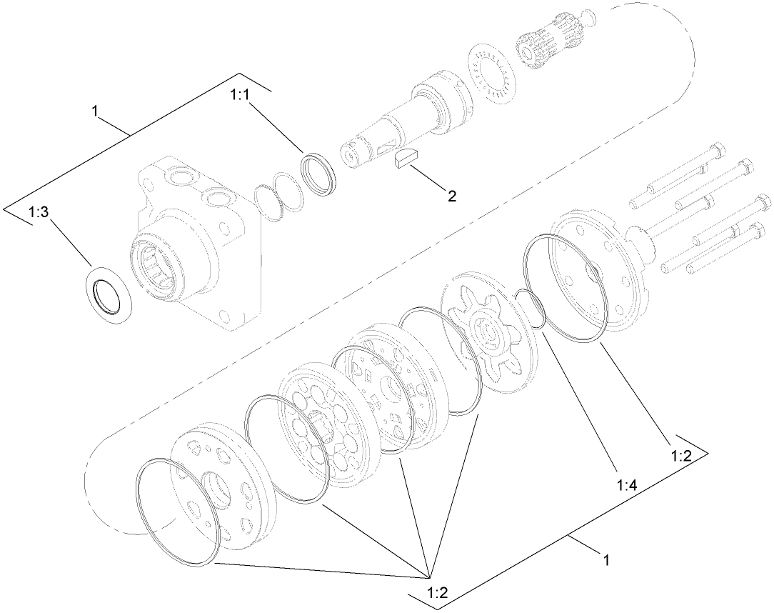 Hydraulic Motor Assembly No. 108-2949