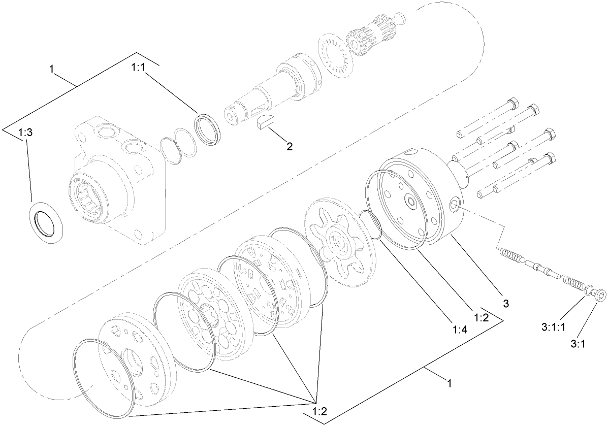 Hydraulic Motor Assembly No. 108-2947