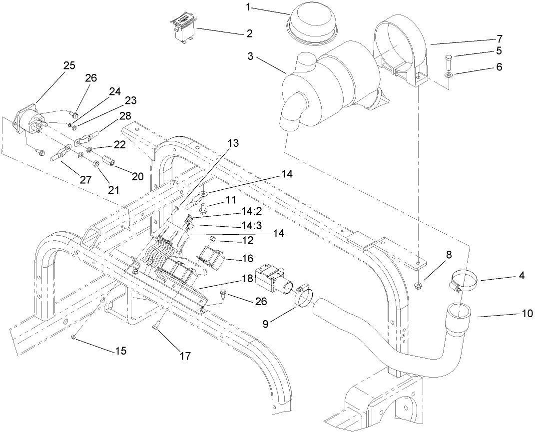 Wire Harness, Air Cleaner and Hose Assembly