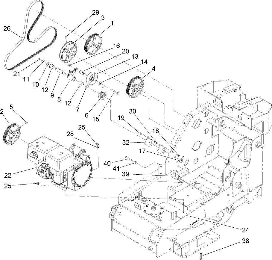 Engine and Drive Assembly