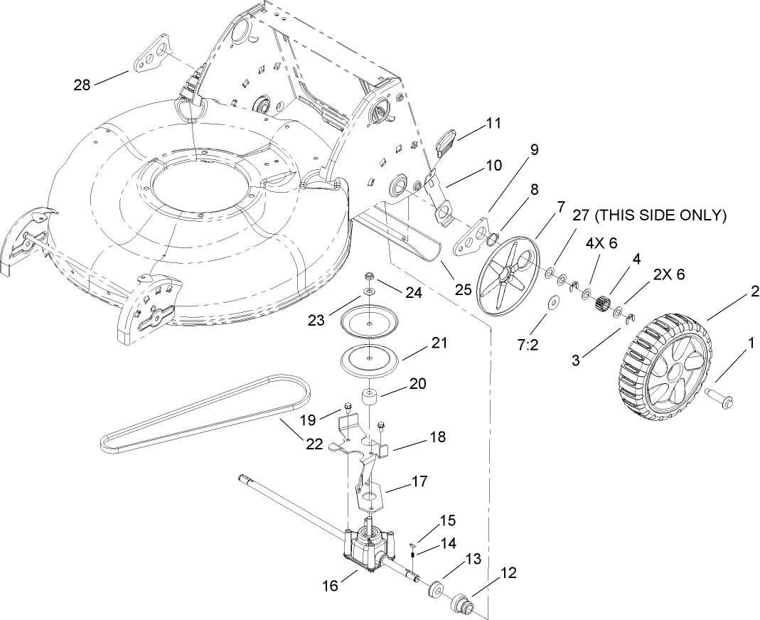Rear Axle and Transmisssion Assembly