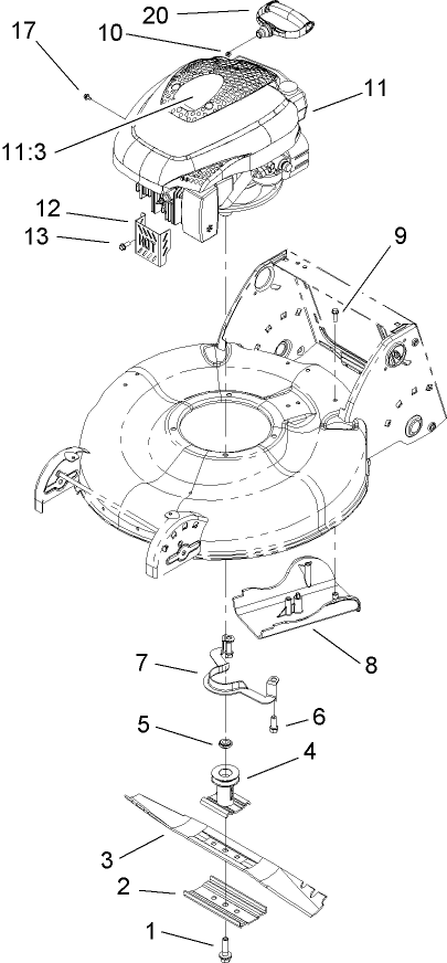 Blade and Engine Assembly