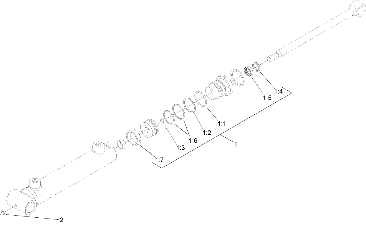 Hydraulic Cylinder Assembly No. 110-9709
