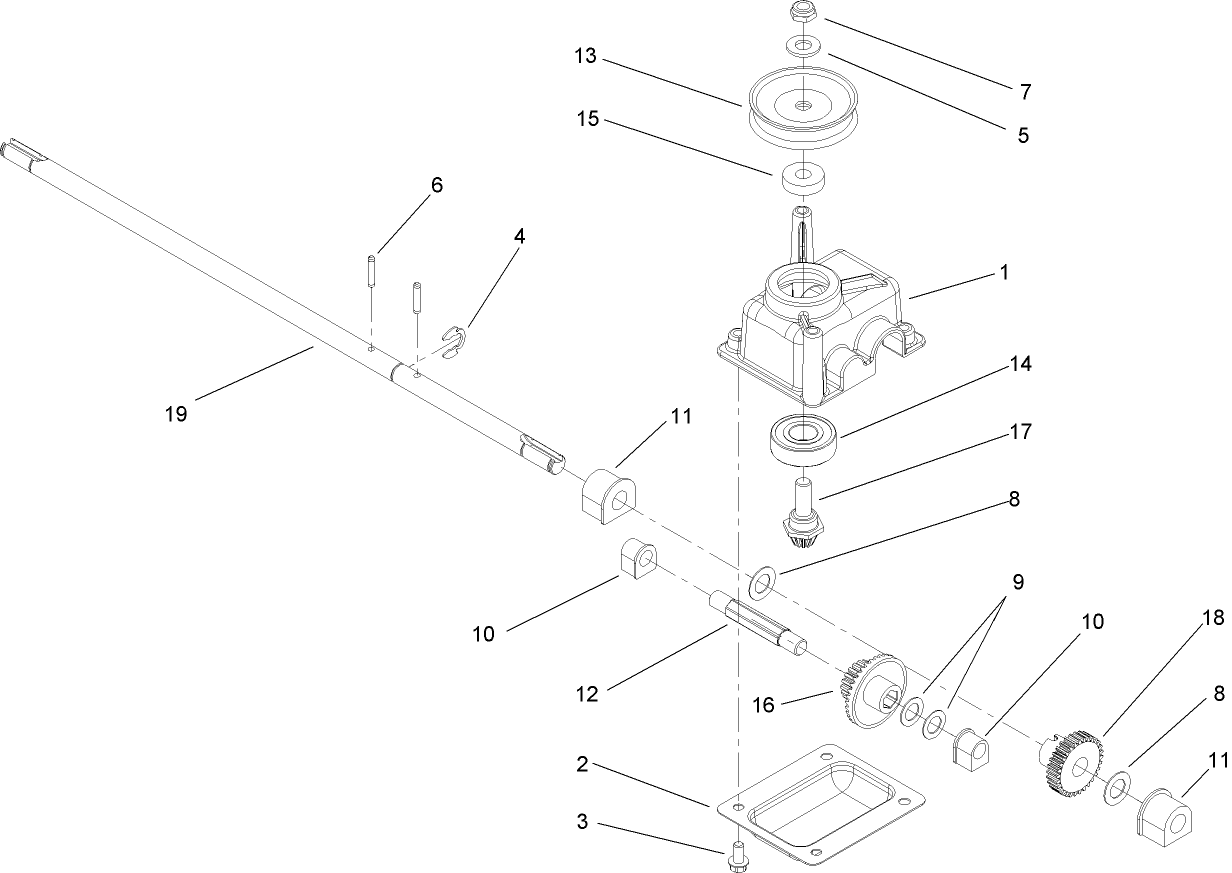 Gear Case Assembly No. 108-8140