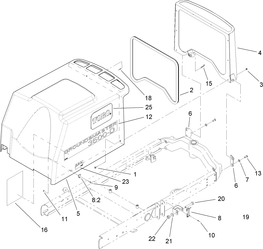 Hood and Screen Assembly