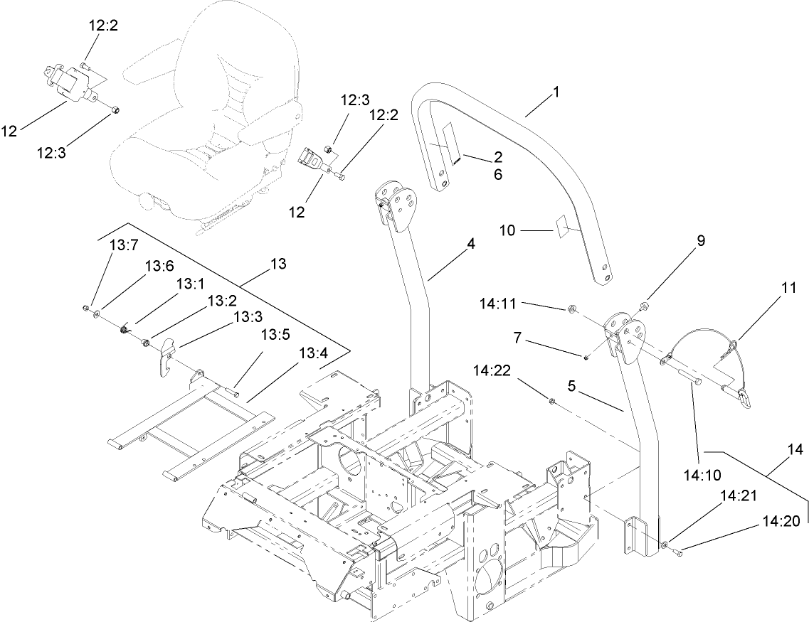 Roll-Over Protection System Assembly No. 106-7437