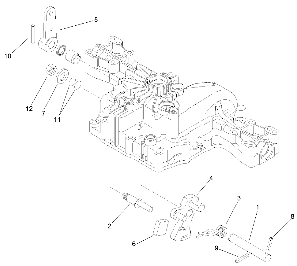 Control Shaft Assembly  Transmission Assembly No. 114-3155