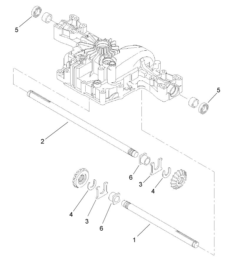 Axle Shaft Assembly  Transmission Assembly No. 104-2889