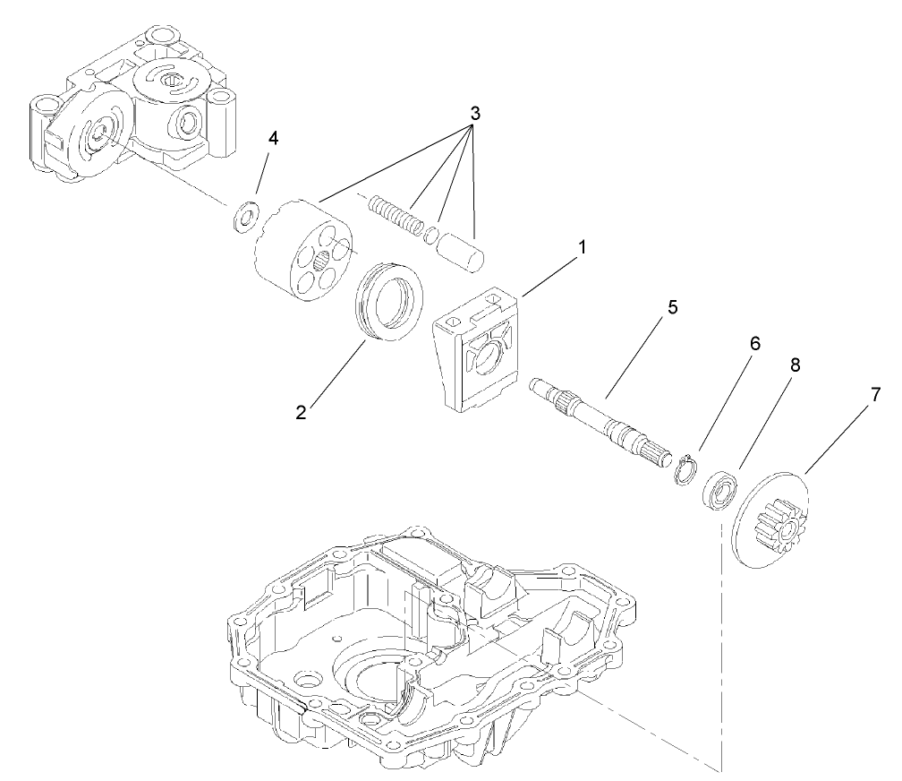 Motor Shaft Assembly  Transmission Assembly No. 104-2889
