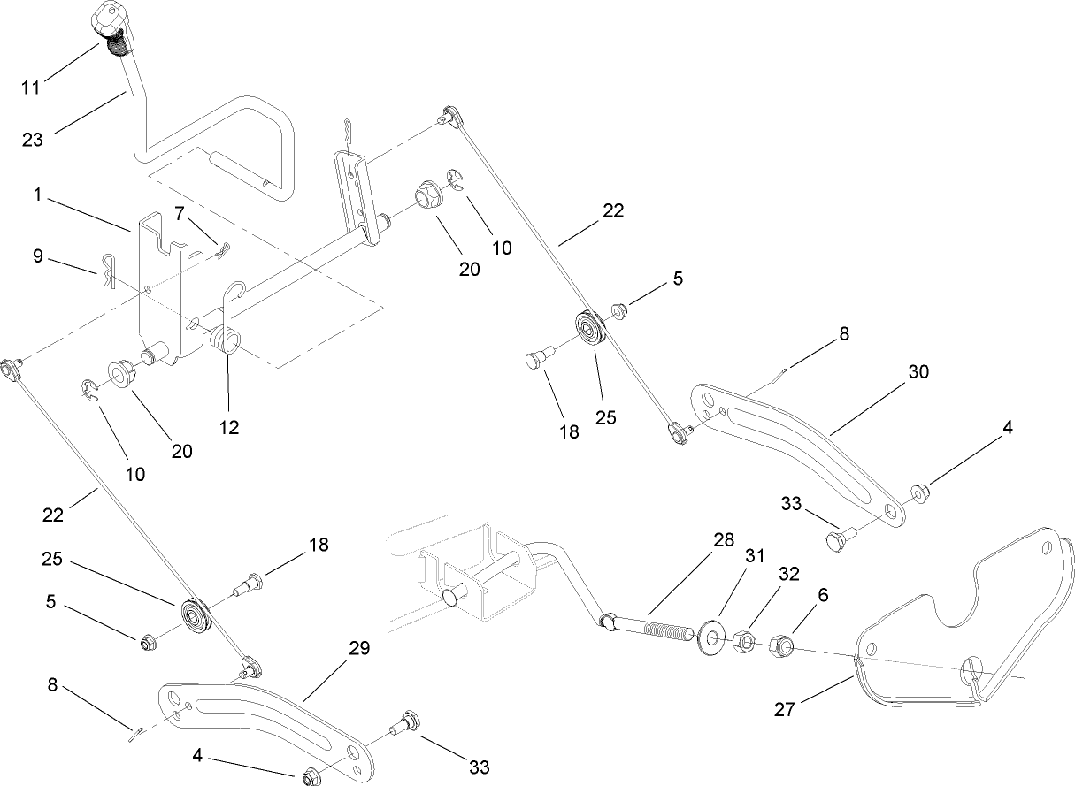 Deck Lift Arm Assembly