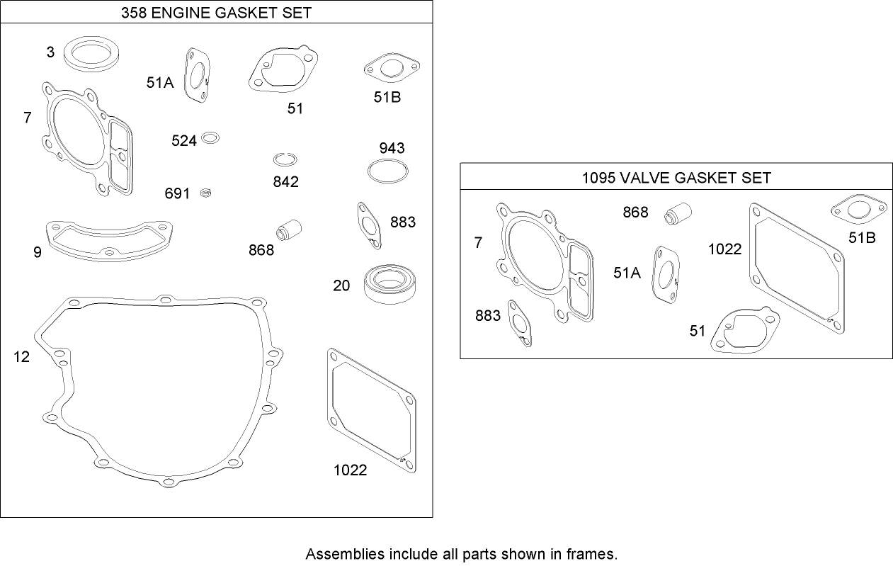 Gasket Kit  Briggs and Stratton 441577-0122-E1