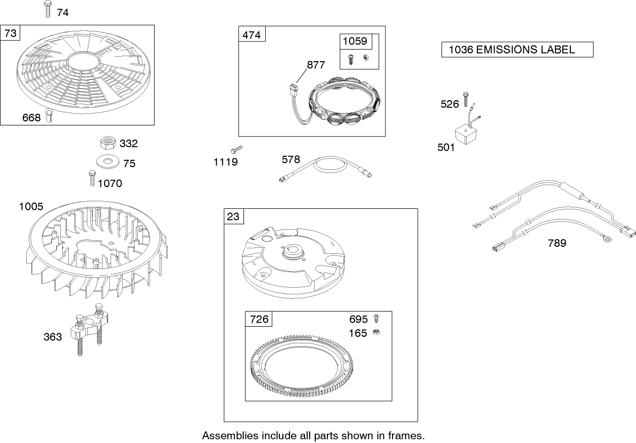 Flywheel Assembly  Briggs and Stratton 441577-0122-E1