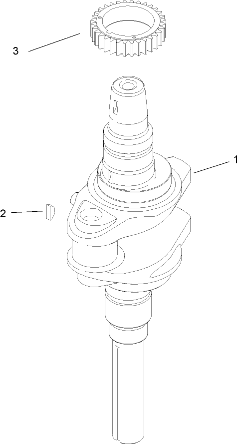 Crankshaft Assembly  Kohler SV600-0018