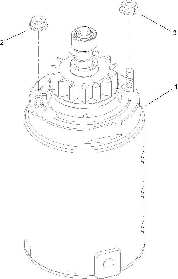 Starting System Assembly  Kohler SV600-0018