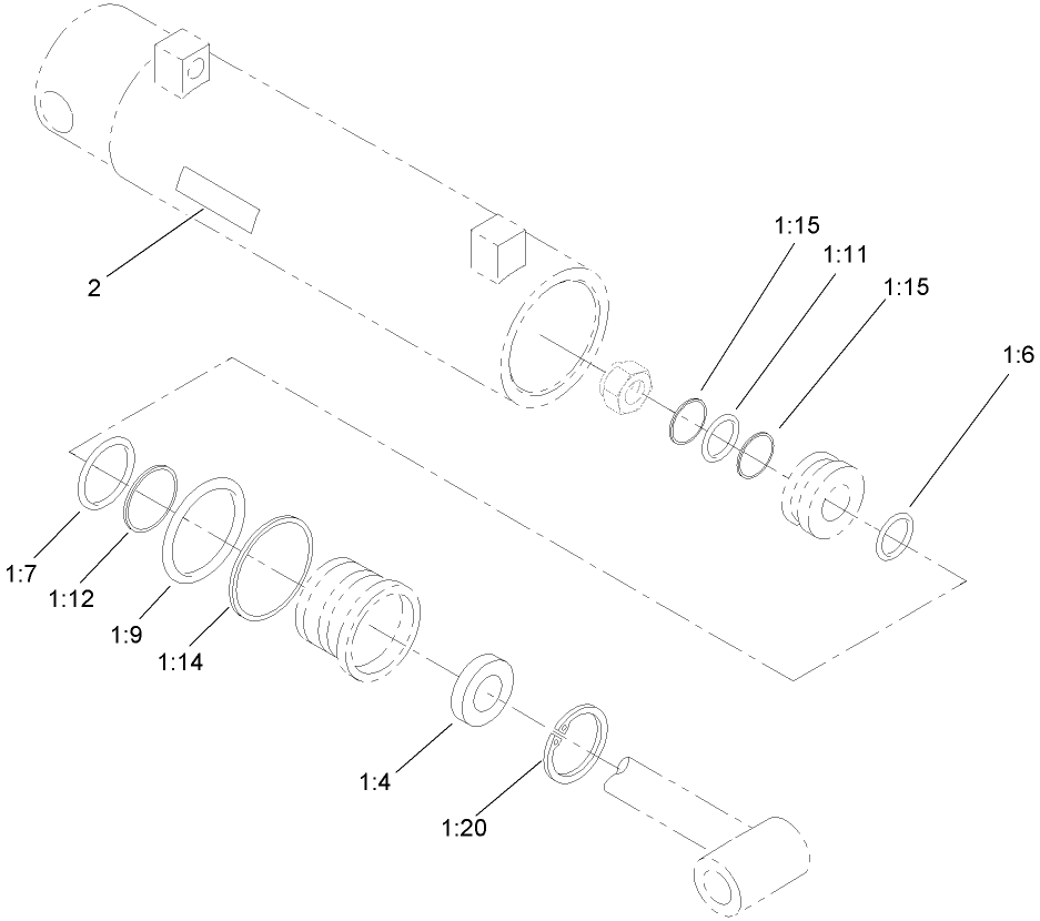 Hydraulic Cylinder Assembly No. 107-9474