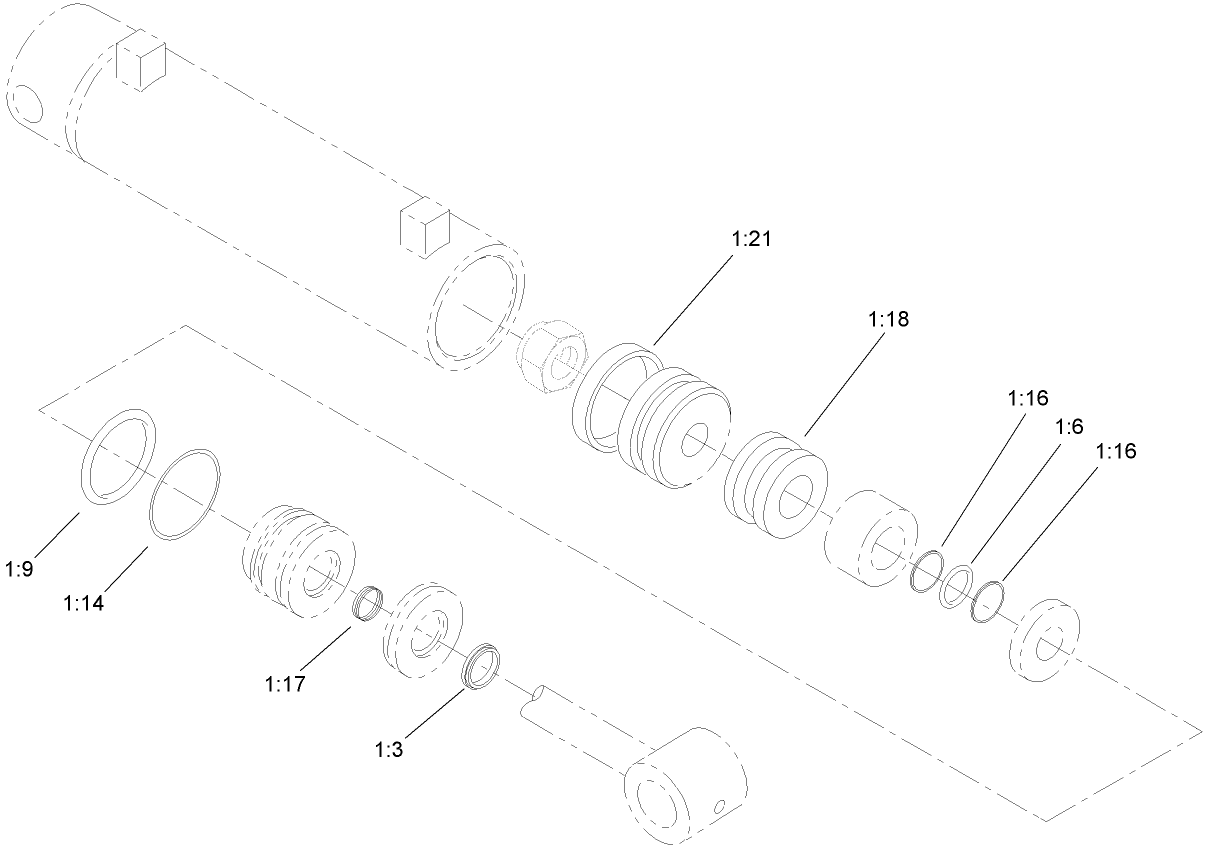 Hydraulic Cylinder Assembly No. 107-9472