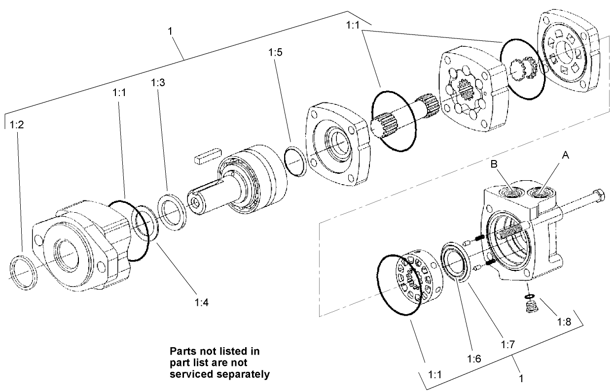 Hydraulic Motor Assembly No. 99-6566